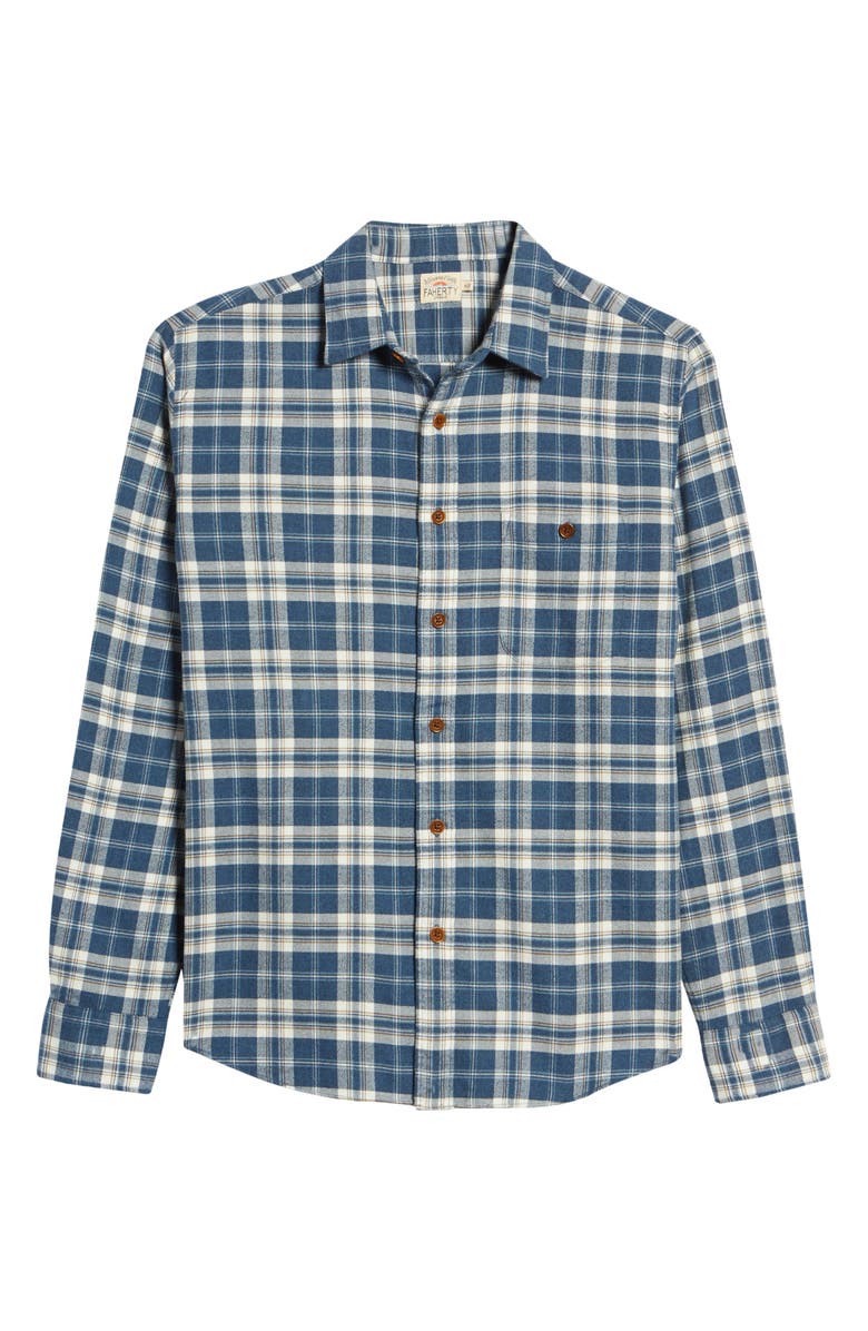 Faherty Stretch Seaview Plaid Flannel Button-Up Shirt, Alternate, color,