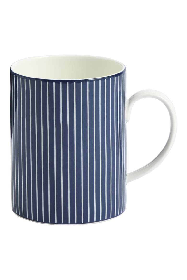 Gio Pinstripe Bone China Mug, Main, color, BLUE MULTI
