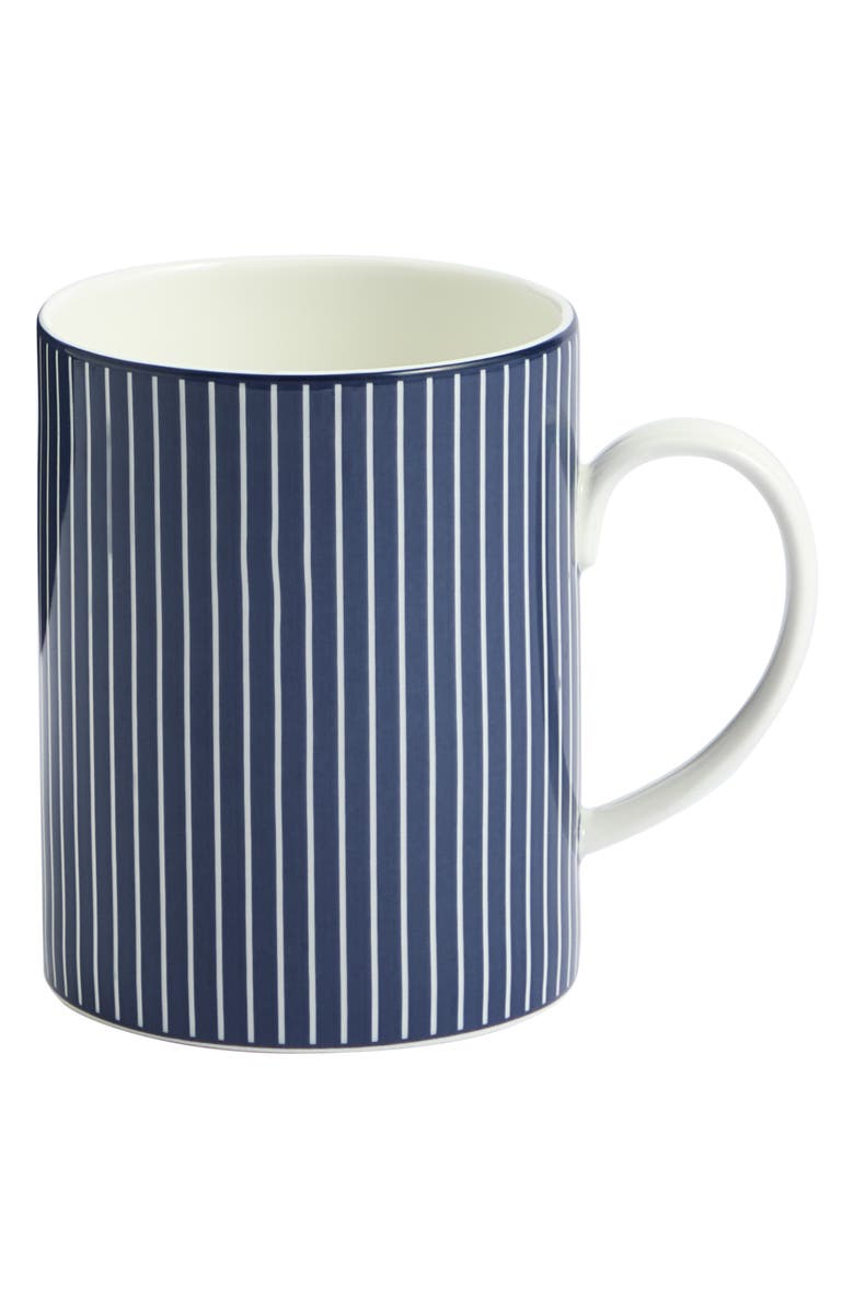 Wedgwood Gio Pinstripe Bone China Mug, Main, color, Blue Multi