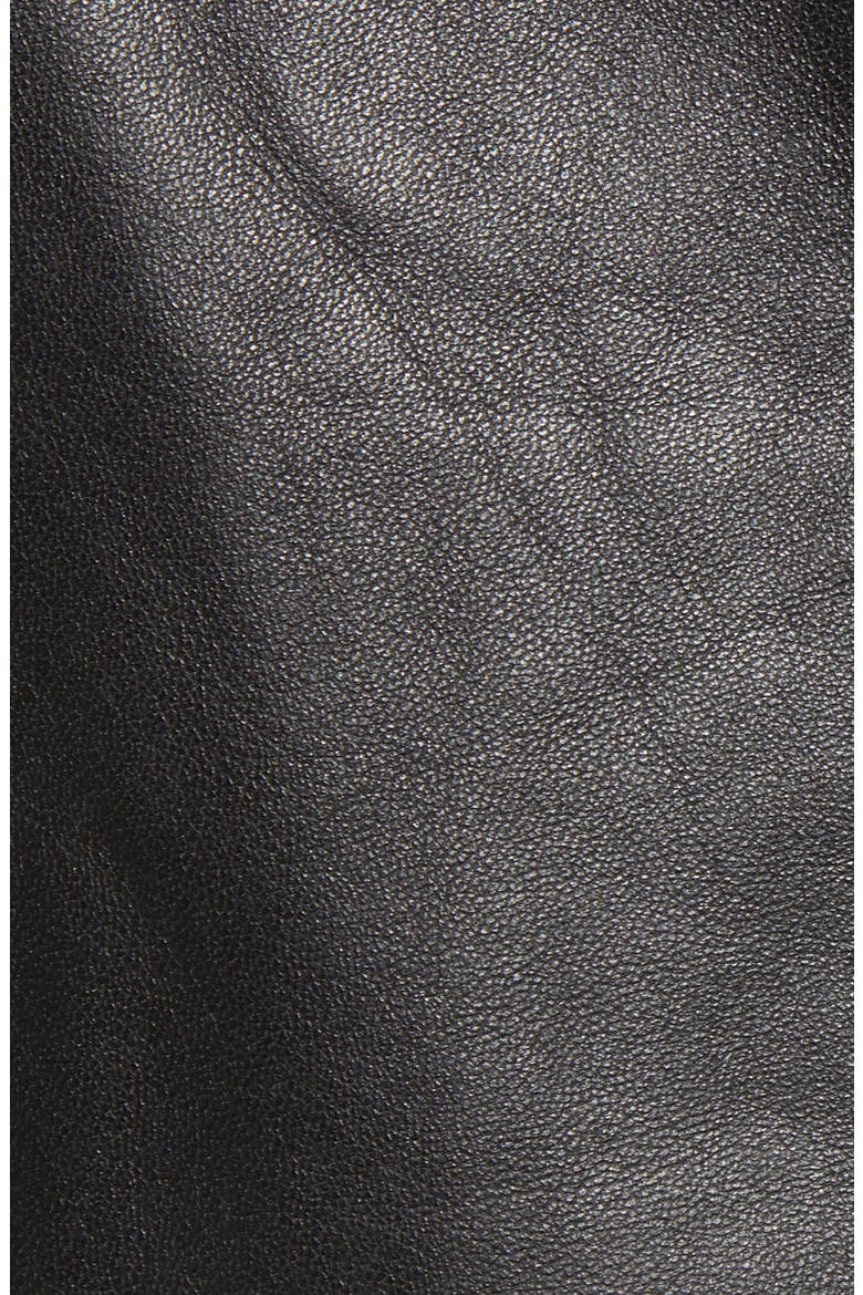 x Alex Costa Leather Moto Jacket, Alternate, color, BLACK ROCK