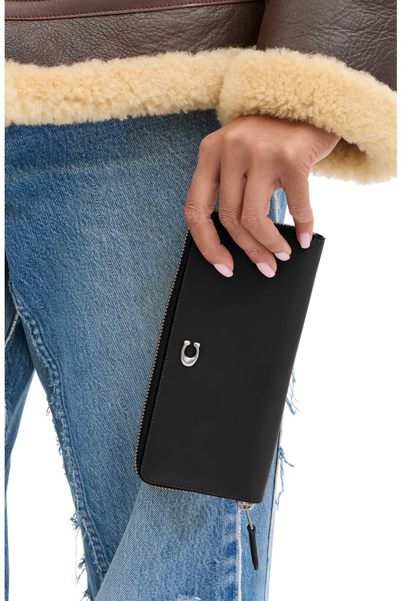 Essential Slim Smooth Leather Wallet, Alternate, color, LH/BLACK