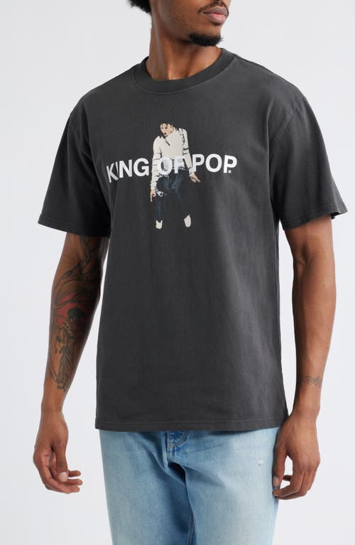Santo Studio King Of Pop Graphic T-shirt In Black