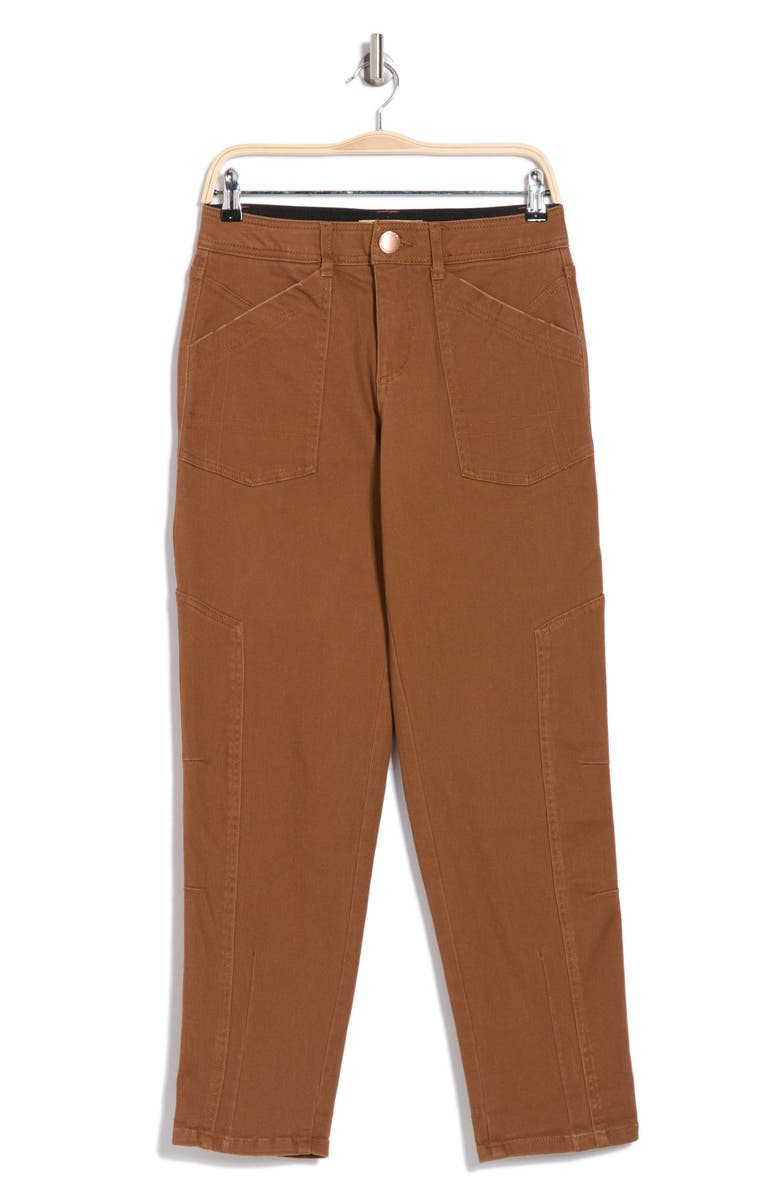 Democracy Tapered Side Panel Straight Leg Jeans, Alternate, color, Umber