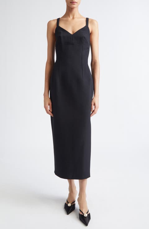 Ezekiel Bird's Eye Suiting Sheath Dress
