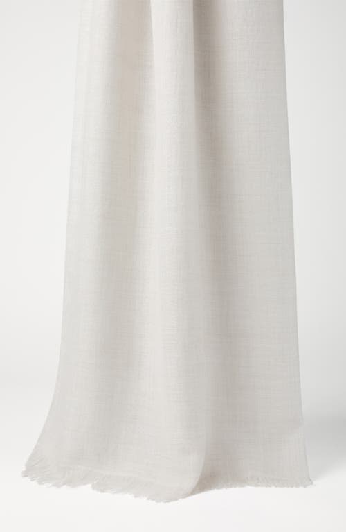 Brunello Cucinelli Frayed-hem Oversized Scarf In Gray