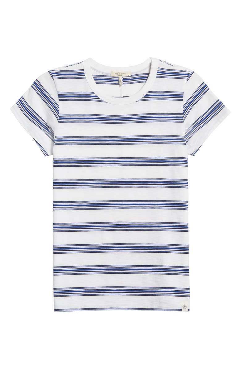 rag & bone Stripe Organic Pima Cotton T-Shirt, Alternate, color,