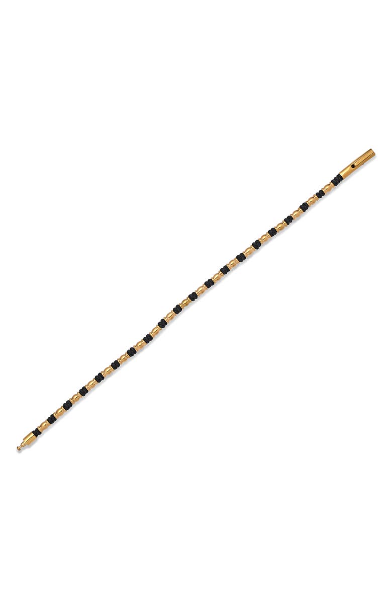 EYE CANDY LOS ANGELES Carter Beaded Bracelet, Alternate, color, Gold