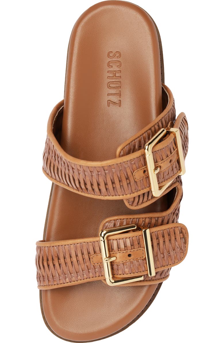 Schutz Naomi Slide Sandal, Alternate, color, Miele