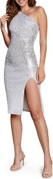 Dress the Population Palmer Sequin One-Shoulder Dress