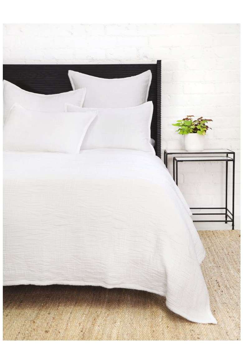 Harbour Matelassé Blanket, Alternate, color, WHITE