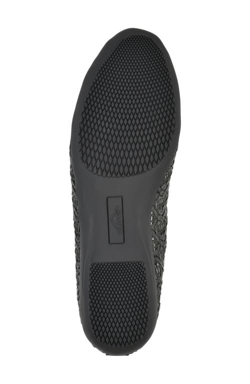 Shop Cliffs By White Mountain Cariann Mesh Ballet Flat In Black Smooth
