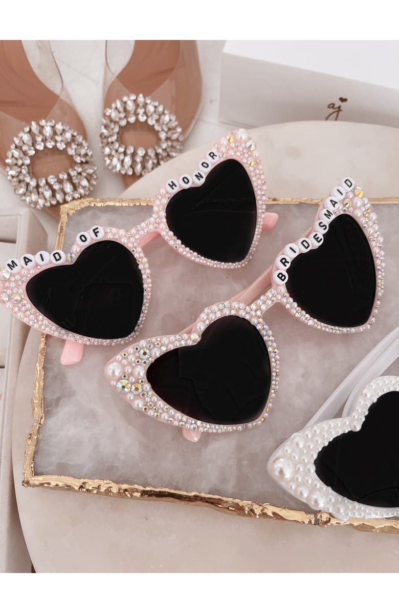 Untamed Petals Maid of Honor Sunnies, Alternate, color, White