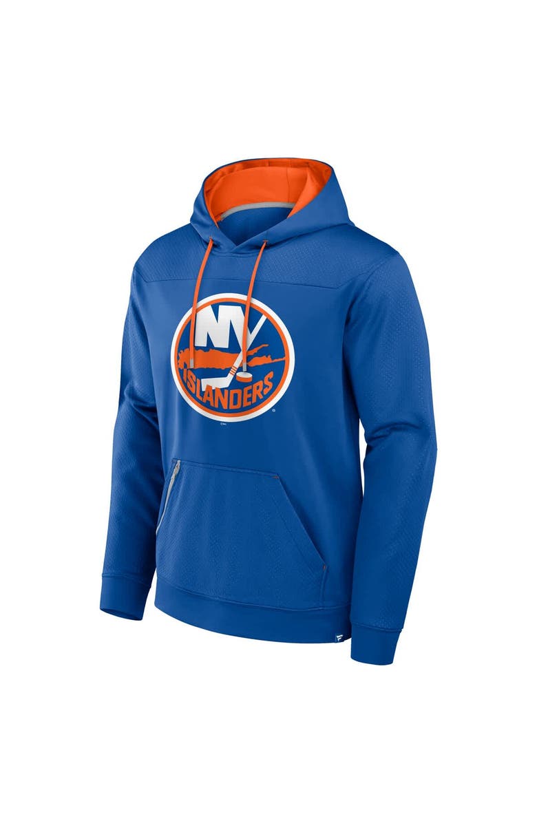 FANATICS Men's Fanatics  Royal New York Islanders Defender Pullover Hoodie, Alternate, color, 
