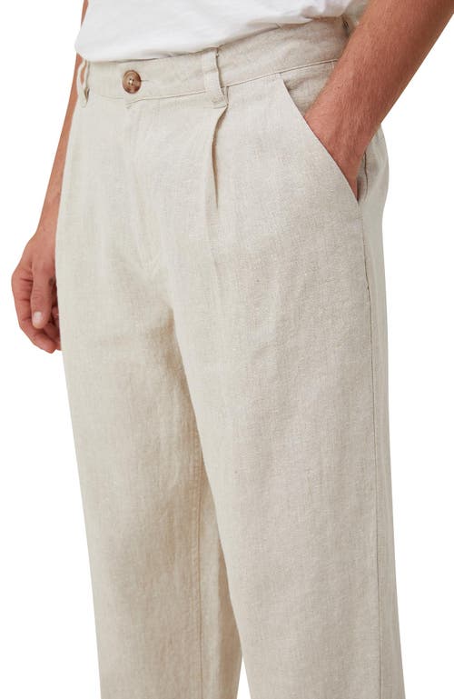 COTTON ON LINEN PLEAT PANT