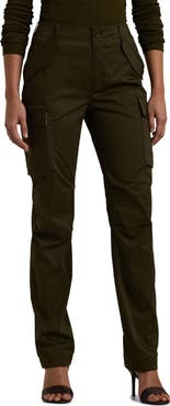 Lauren Ralph Lauren Stretch Cotton Sateen Ankle Cargo Pants