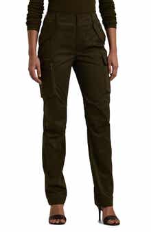 Lauren Ralph Lauren Stretch Cotton Sateen Ankle Cargo Pants