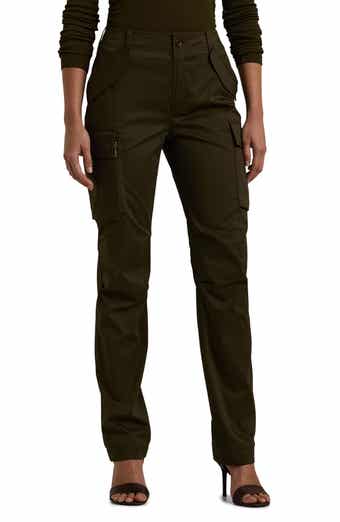 Lauren Ralph Lauren Stretch Cotton Sateen Ankle Cargo Pants