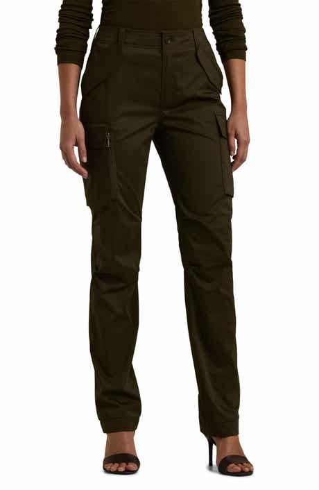 Lauren Ralph Lauren Stretch Cotton Sateen Ankle Cargo Pants