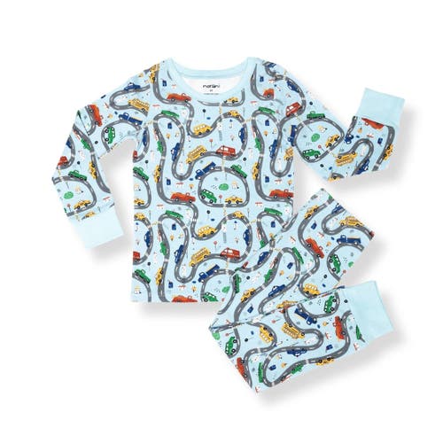 Norani Kids Organic Two-Piece Pajama Set in Cars  product