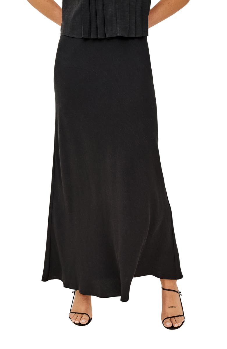Rails Romina Maxi Skirt, Main, color, Black Linen