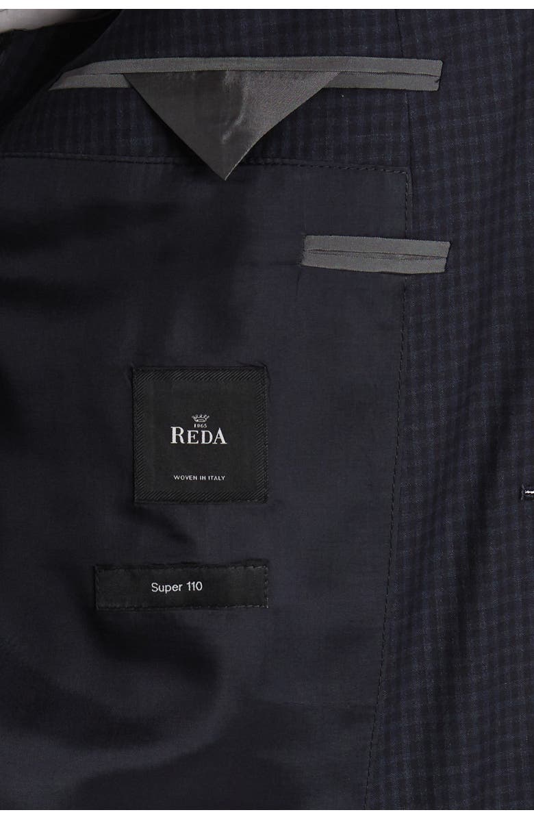 BOSS Dark Blue Check Two Button Notch Lapel Suit, Alternate, color,