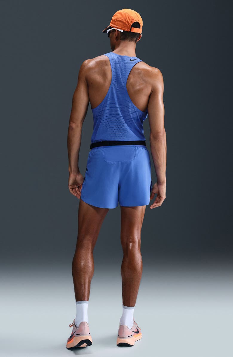 Nike AeroSwift 4-Inch Running Shorts, Alternate, color, Comet Blue/ Black