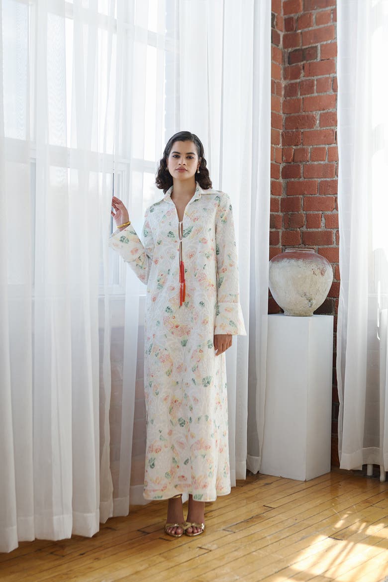 Elan Rania Shirt Dress Embroidered, Alternate, color, Embroidered