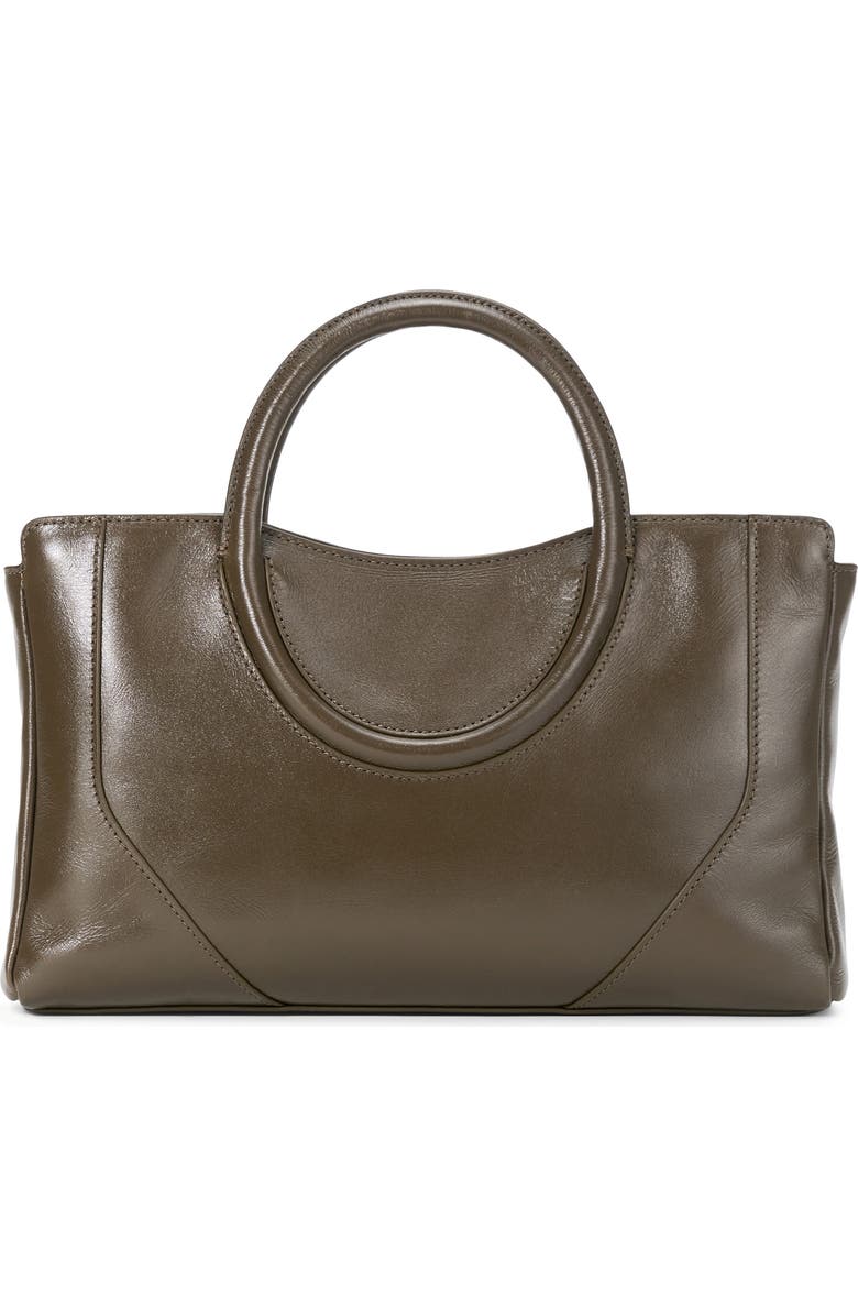 STAUD Mini Maude Leather Satchel, Alternate, color, Truffle
