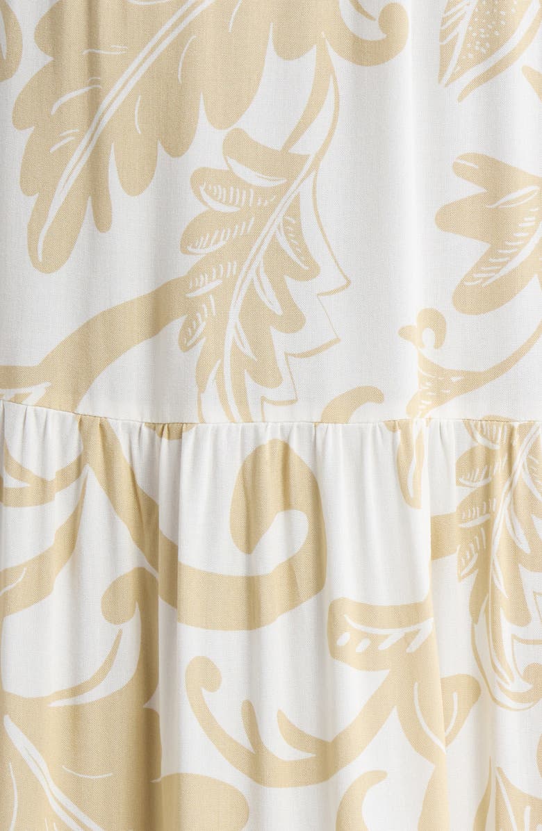 Vince Camuto Sleeveless Tiered Maxi Dress, Alternate, color, Camel