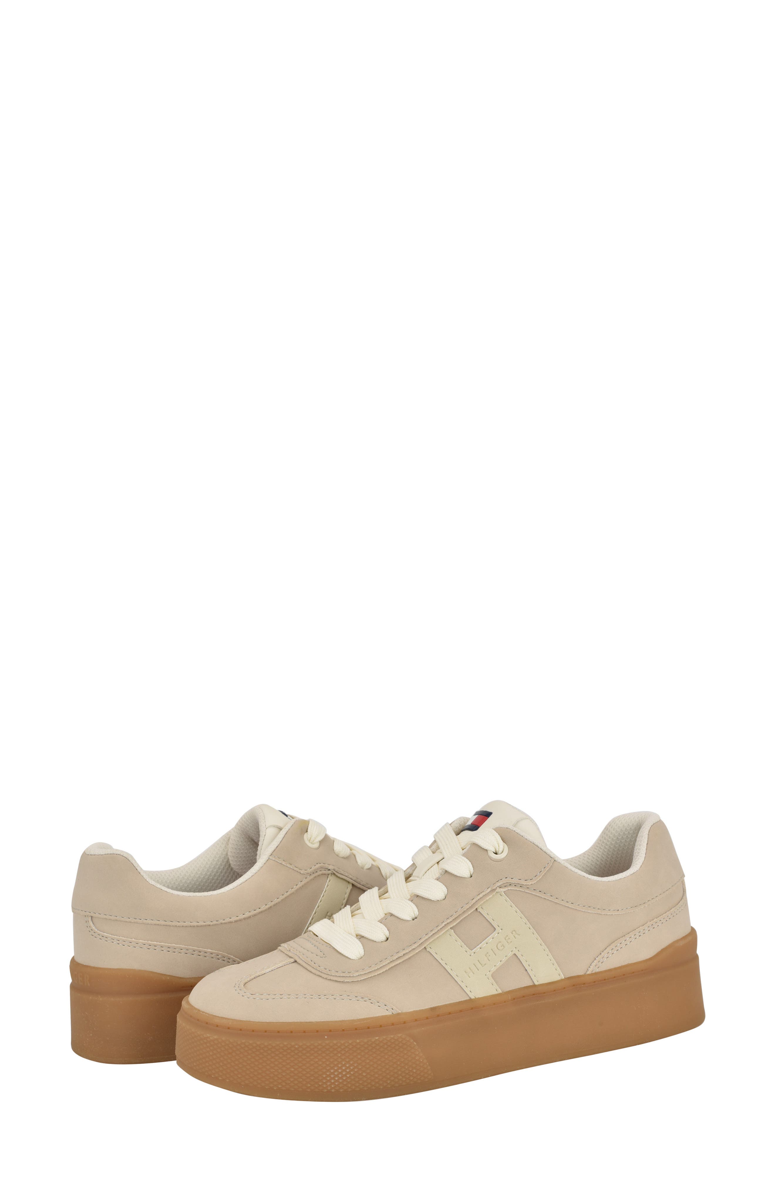 Tommy Hilfiger Celmi Sneaker, Alternate, color, Clay24/Classy Grey/Chic Cream