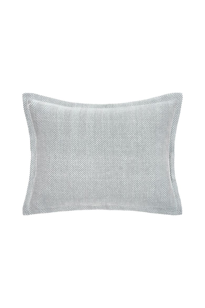 Torin Agate Cotton Standard Sham 20" x 26", Main, color, Grey