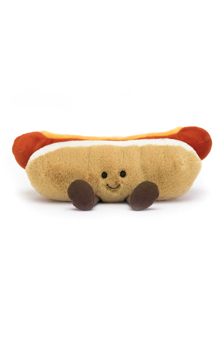Amusable Hot Dog Plush Toy, Main, color, MULTI