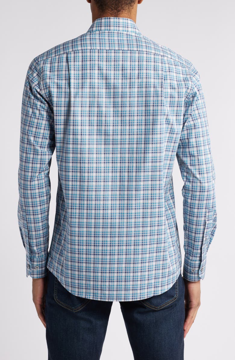 Scott Barber Microcheck Button-Up Shirt, Alternate, color, 