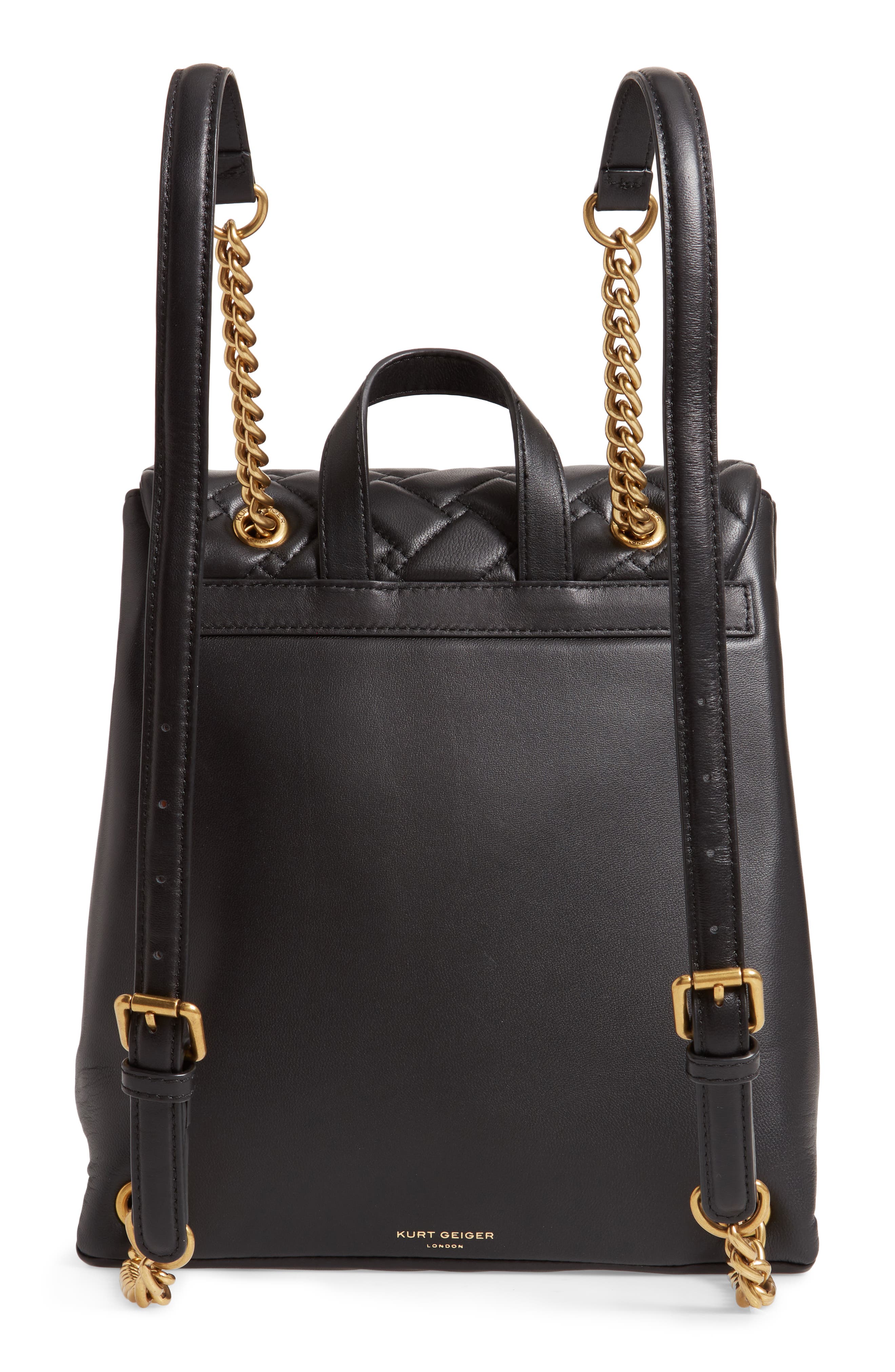 Kurt Geiger London Kensington Quilted Leather Backpack  display picture 3