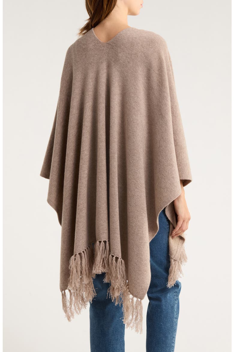 Wool & Cashmere Ruana, Alternate, color, SAND