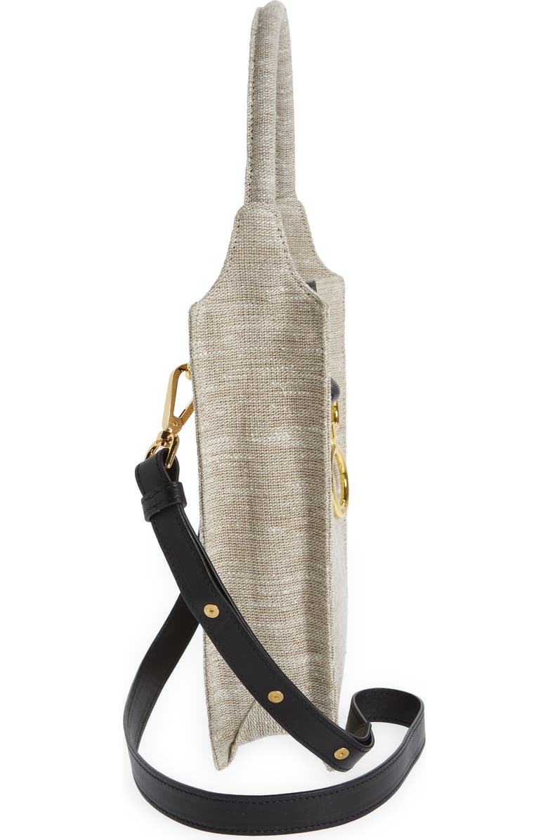 Vavvoune Mishe Linen & Leather Crossbody Bag, Alternate, color,