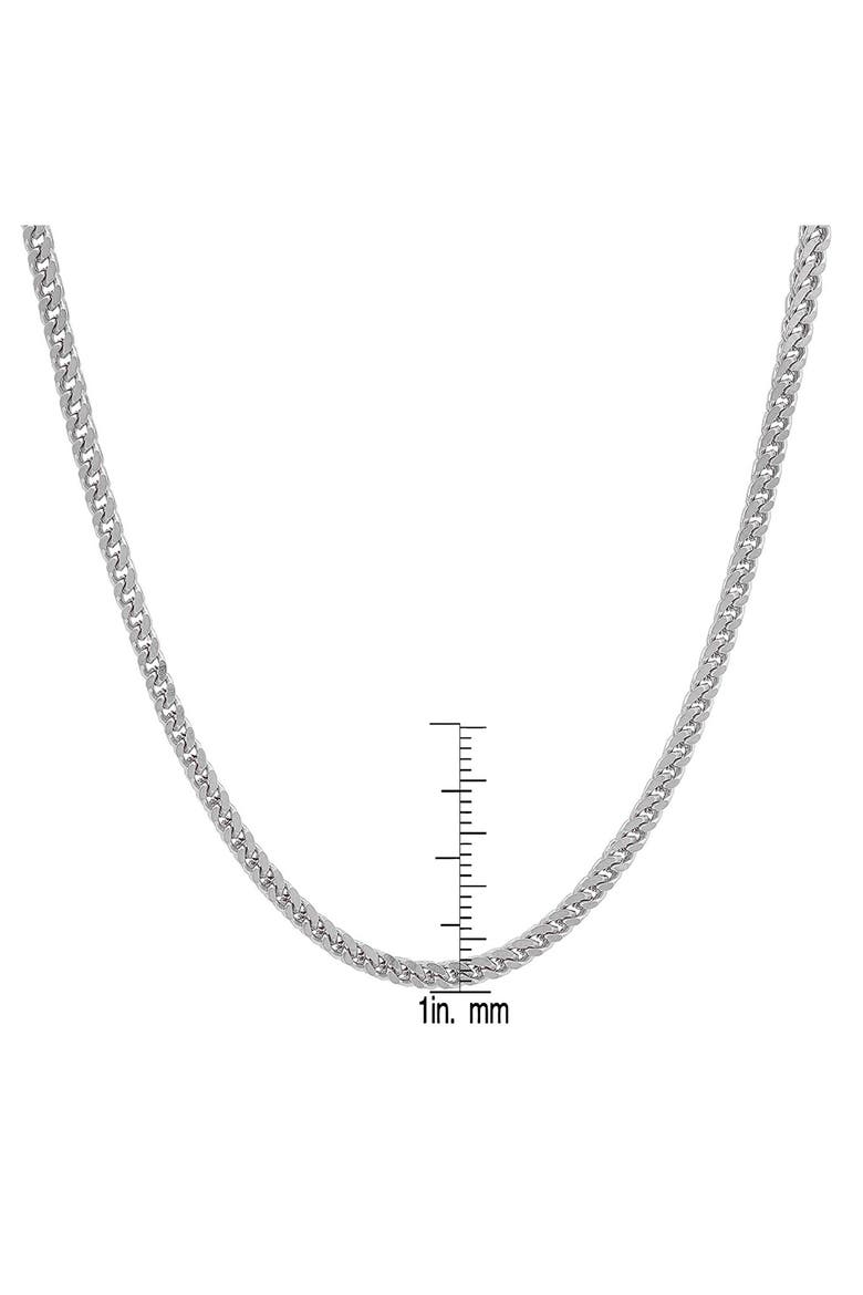 Men's Stainless Steel Franco Chain Necklace, Alternate, color, SILVER