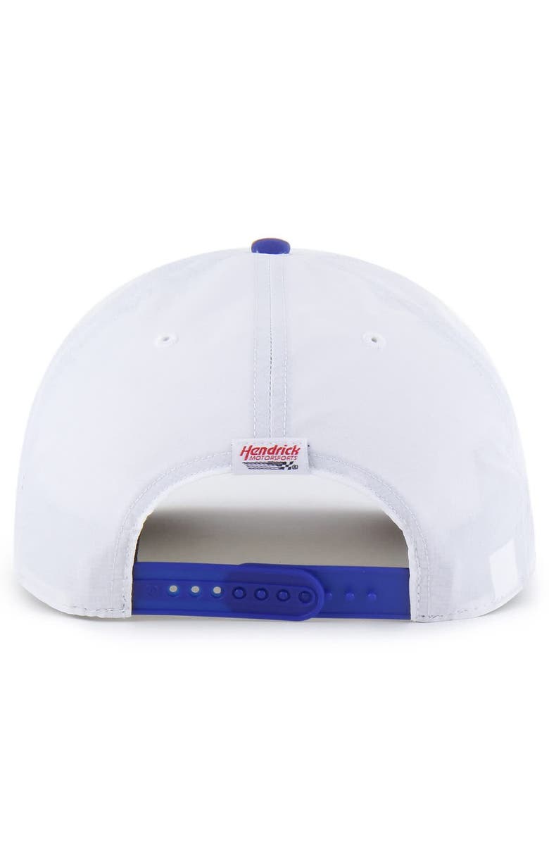 '47 Men's '47 White/Royal Kyle Larson brrr° HendrickCars.com Rope Hitch Adjustable Hat, Alternate, color, White