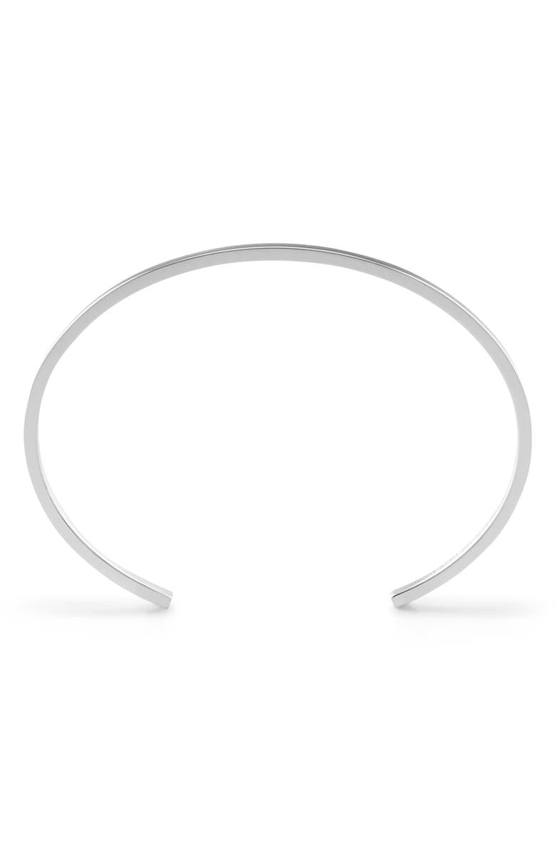 le gramme Men's 7G Polished Sterling Silver Ribbon Cuff Bracelet, Alternate, color, 
