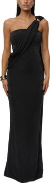 JLUXLABEL Golden Veil Maxi Dress