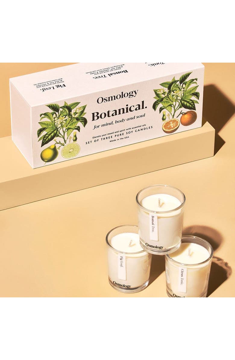 Osmology Botanical Mini Candle Gift Set, Alternate, color, White