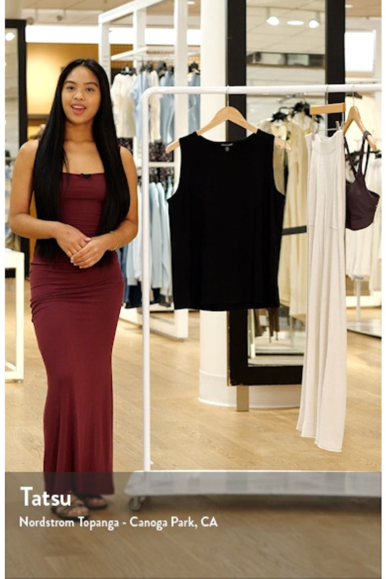 Jewel Neck Jersey Tank video