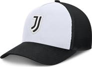 FANATICS Men's Fanatics White/Black Juventus Clash A-Frame Trucker Adjustable Hat
