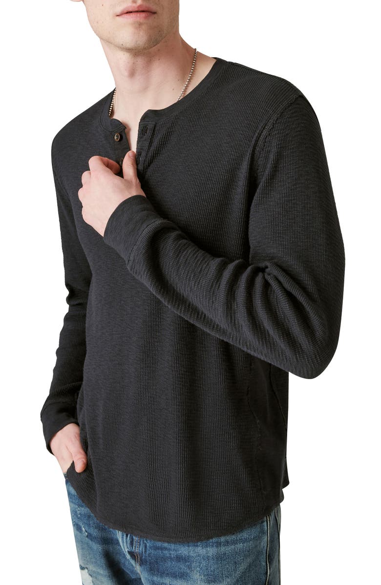 Lucky Brand Garment Dye Thermal Henley, Alternate, color, 