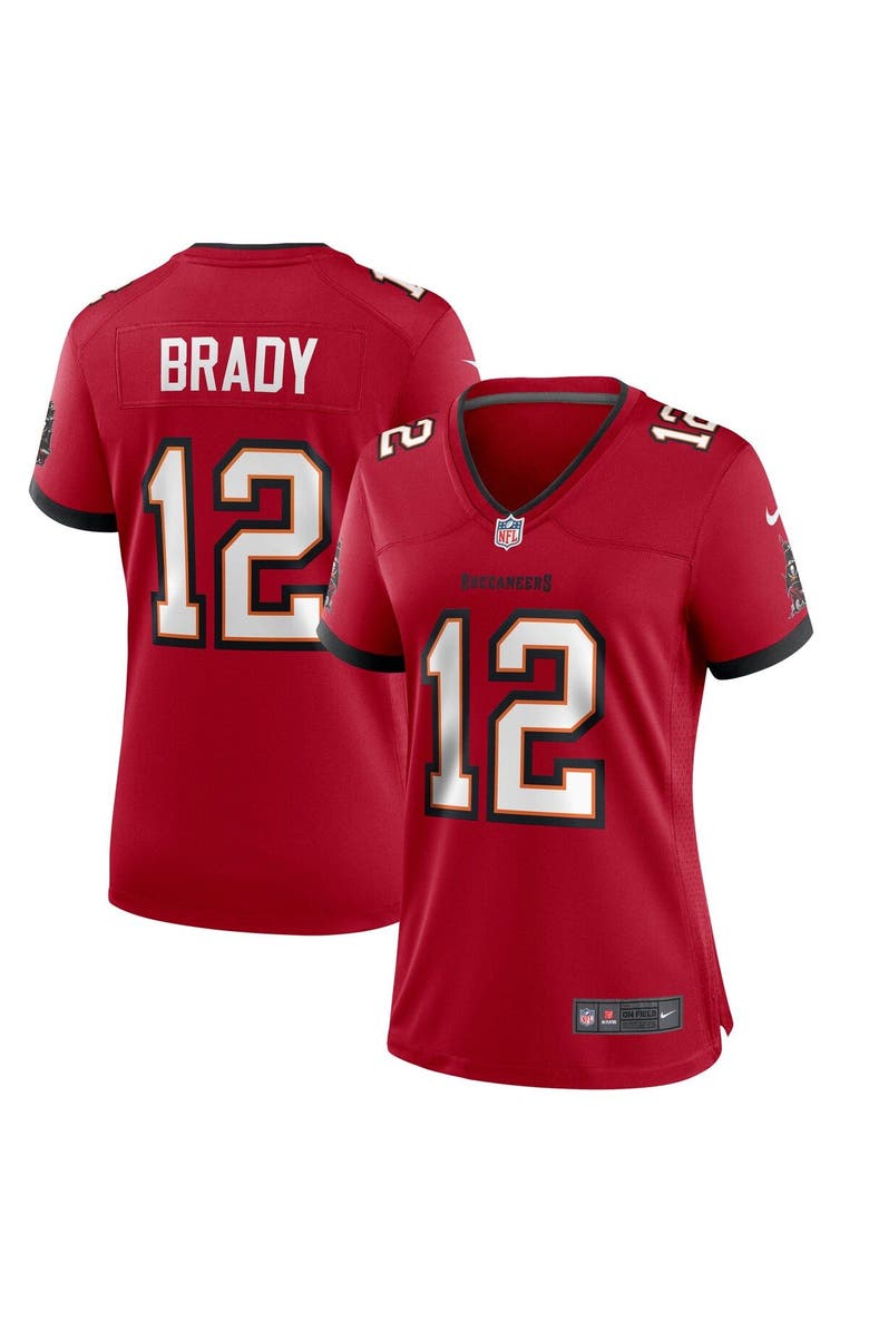 Nike Women's Nike Tom Brady Red Tampa Bay Buccaneers Game Jersey, Alternate, color, 