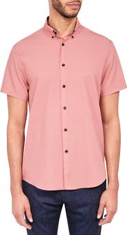 Brooklyn Brigade Wavy Geo Performance Button-Down Shirt