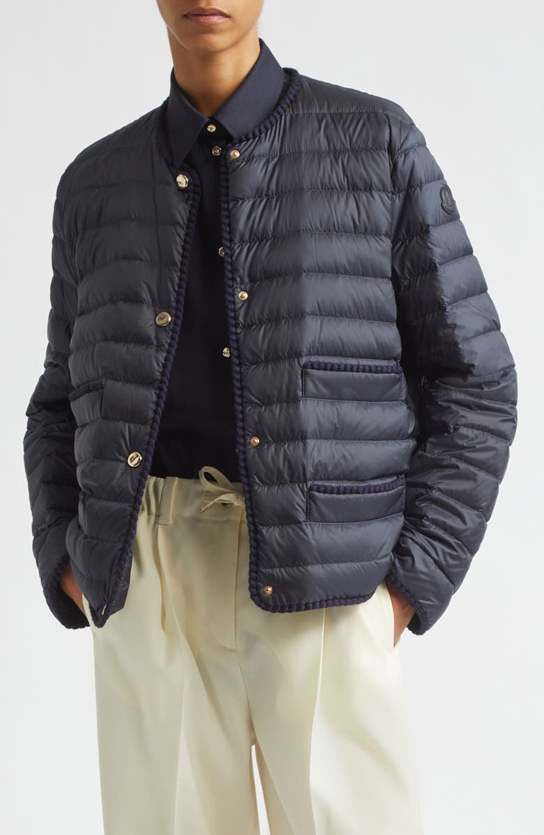 Moncler Circaete Quilted Down Jacket, Main, color, Blue