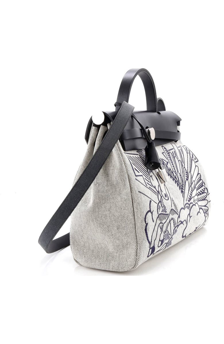 Pre-Owned Hermes Herbag Zip Pegase Pop Toile and Leather 31, Alternate, color, Noir