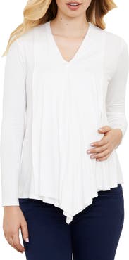 Maternal America Draped Nursing Top