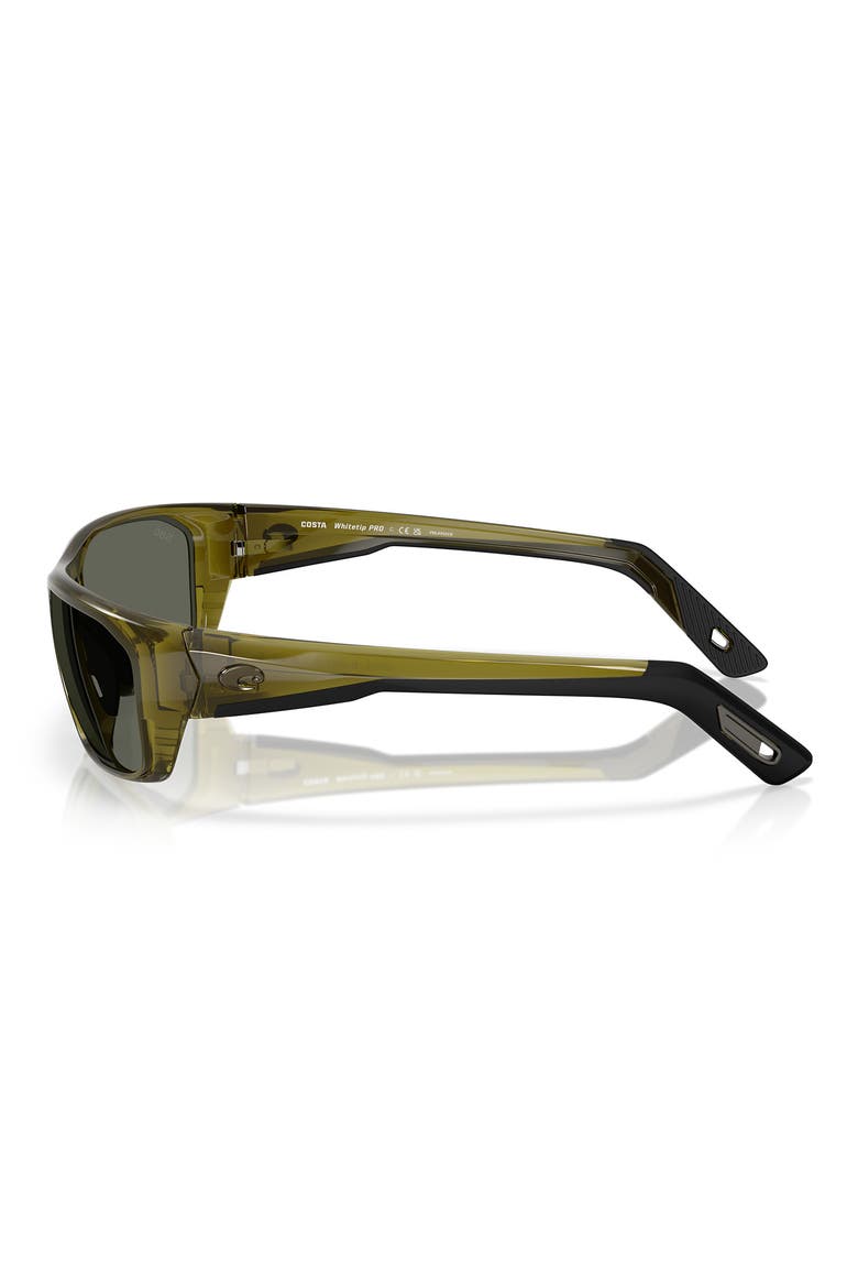 Whitetip Pro 57mm Polarized Rectangular Sunglasses, Alternate, color, SEAGRASS / GRAY 580G